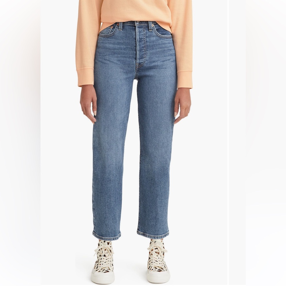 Levi’s ribcage straight ankle jeans